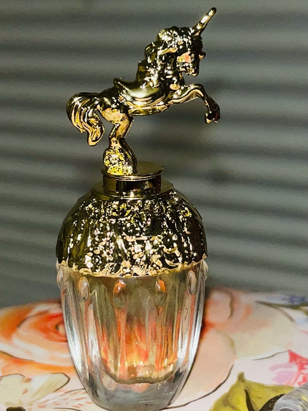 Anna Sui Gold Unicorn Glass Jar